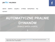 Tablet Screenshot of czysty-dywan.pl